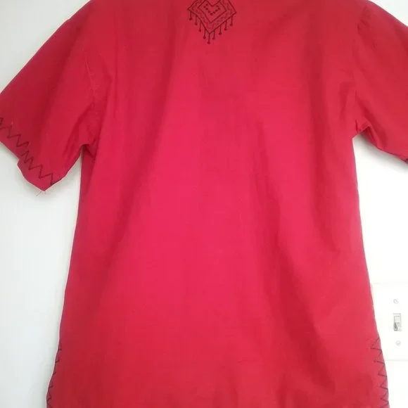 Embroidered Red Top - Picture 11 of 11